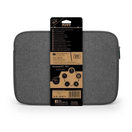 Housse PC - PORT DESIGNS - Pour ordinateur portable ECO YOSEMITE - 15.6 pouces - Gris