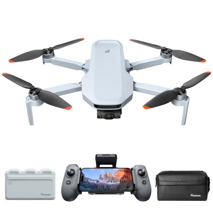 Drone - POTENSIC - ATOM 2 - Fly More Combo - Caméra HD/4K - GPS intégré - Autonomie de 15-25 minutes - Portée de 300 metres