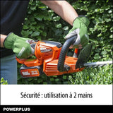 Powerplus Dual Power Taille-Haie Batterie POWDPG7536 - 40 V, sans Batterie ni Chargeur, Lame de 670 mm,  Écart de 22 mm