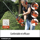 Powerplus Dual Power Taille-Haie Batterie POWDPG7536 - 40 V, sans Batterie ni Chargeur, Lame de 670 mm,  Écart de 22 mm