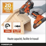 Visseuse a choc sans fil 20V 180Nm - DUAL POWER POWDP20100 - LivrÈe sans batterie ni chargeur