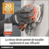 Ponceuse multifonctions sans fil 20V - DUAL POWER POWDP50200 - Orange