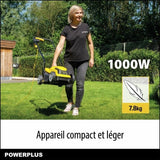 Tondeuse a gazon électrique - POWERPLUS - POWEG62203 - 1000 W - 320 mm Ø - Avec ramassage et éjection arriere