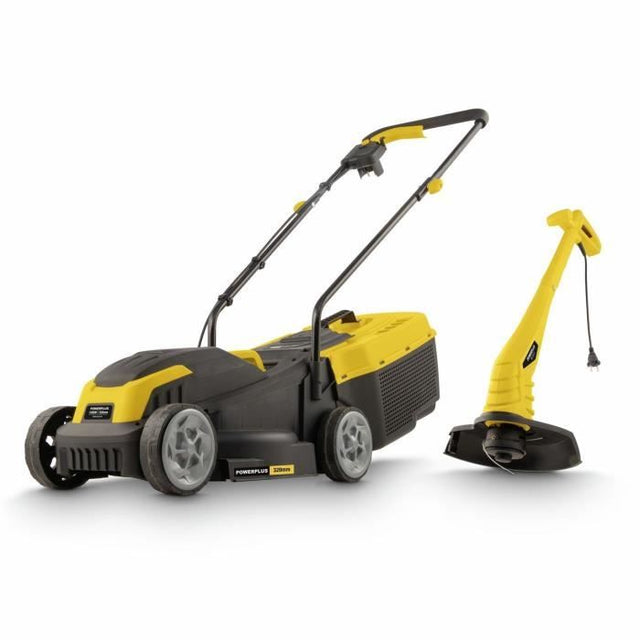 Tondeuse a gazon et Coupe-Bordure électrique - POWERPLUS - POWXG62205T- Tondeuse 1300 W & 32 mm Ř - Coupe-Bordures 250 W & 220 mm Ř