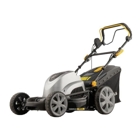 Tondeuse a gazon électrique - POWERPLUS - POWPG6290 - 1800 W - 460 mm Ř - Avec ramassage, mulching et éjection Arriere