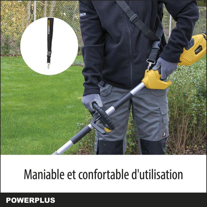 Powerplus Débroussailleuse Électrique POWXG30405 - Coupe-Bordure & Debroussailleuse Electrique Filaire de 1000 W