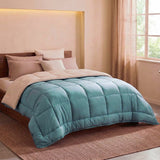 HUDSON - Couette Légere Microfibre - 200gr/m2 - Galet & Lac- 220 x 240 cm