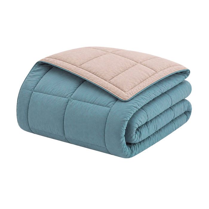 HUDSON - Couette Légere Microfibre - 200gr/m2 - Galet & Lac- 220 x 240 cm