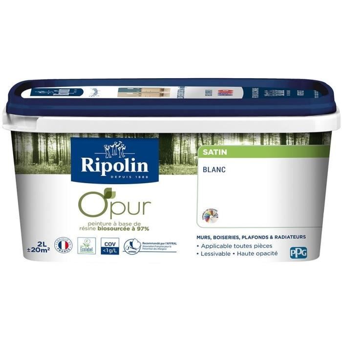 RIPOLIN O'PUR MURS BOISERIES RADIATEURS  2L