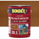 BONDEX - Lasure 8 ans - Indice 30 - Chene Moyen - Satin - 5L