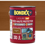 BONDEX - Lasure 8 ans - Indice 30 - Chene Moyen - Satin - 5L