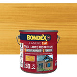BONDEX - LASURE 8 ans - Indice 30 - Chene Clair - Satin - 2,5L