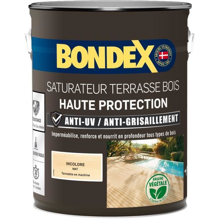 Saturateur incolore - BONDEX - 441368 - Mat - 5 L