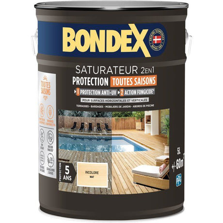 Saturateur incolore - BONDEX - 441368 - Mat - 5 L