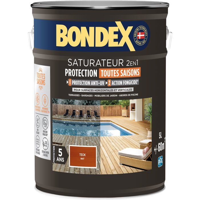 BONDEX - Saturateur - Teck - Mat - 5L