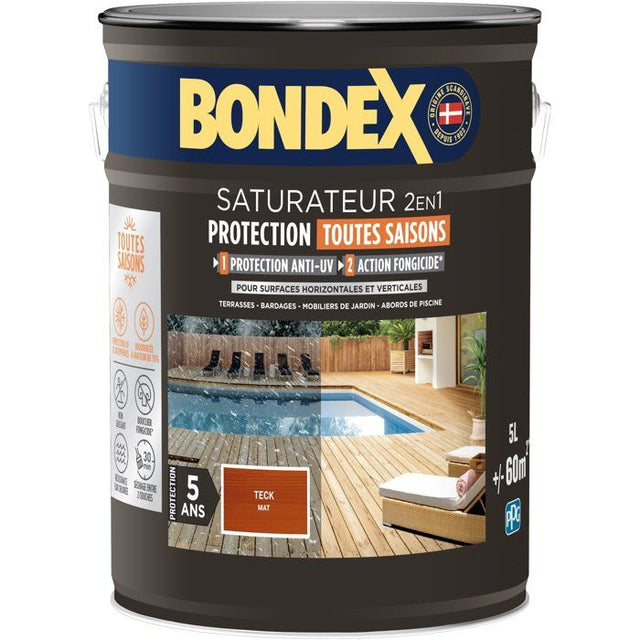 BONDEX - Saturateur - Teck - Mat - 5L