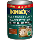Huile mobilier teck - BONDEX - 441377 - Mat - 1,2 L
