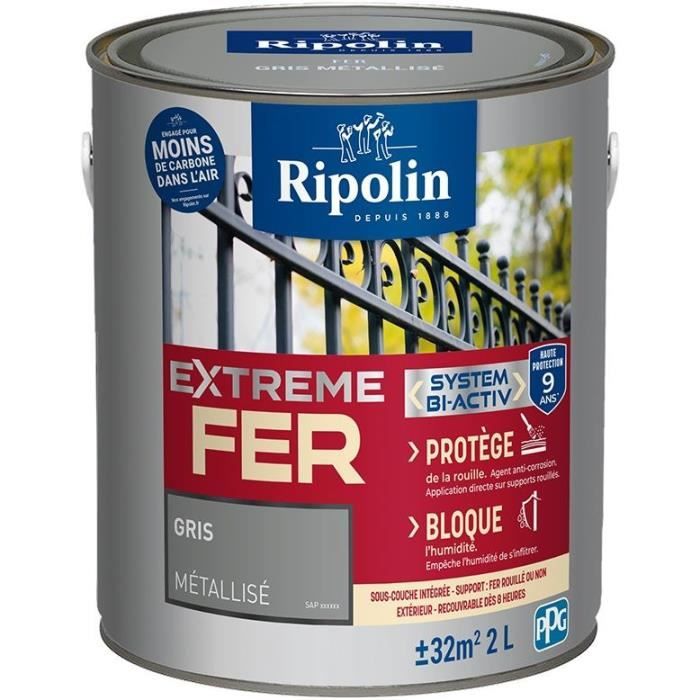 Peinture fer - RIPOLIN - 395994 - Metal - 2 L