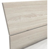DEMEYERE PRICY Lit 140 x 190/200 cm - Décor Chene shannon - L 145 x P 205 x H 79 cm