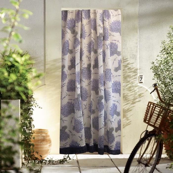 Rideau Marseillais tissé Lavande - 225 x 140 cm - TOISON D'OR