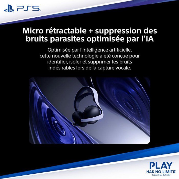 Casque-micro sans fil PULSE Elite - Midnight Black