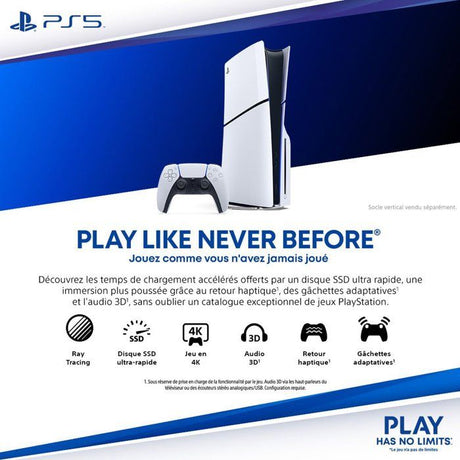 Console PlayStation 5 - Edition Standard (Modele Slim avec lecteur CD)