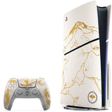 Console PS5 Standard - Édition limitée Ghost of Yotei - Gold + Jeu Ghost of Yotei (code de téléchargement)