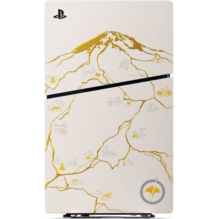 Console PS5 Standard - Édition limitée Ghost of Yotei - Gold + Jeu Ghost of Yotei (code de téléchargement)