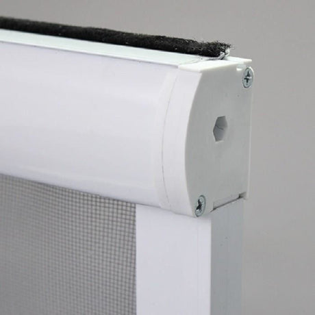 Moustiquaire de fenetre L125 x H145 cm en aluminium laqué blanc - Recoupable en largeur et hauteur.