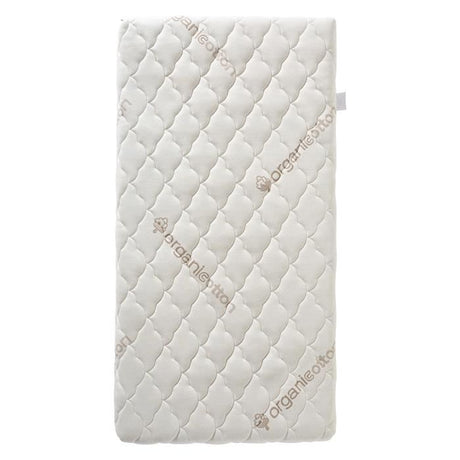 Matelas Bébé Coton Bio - 60x120x10 cm - 100% Coton - Déhoussable - Sans traitement chimique