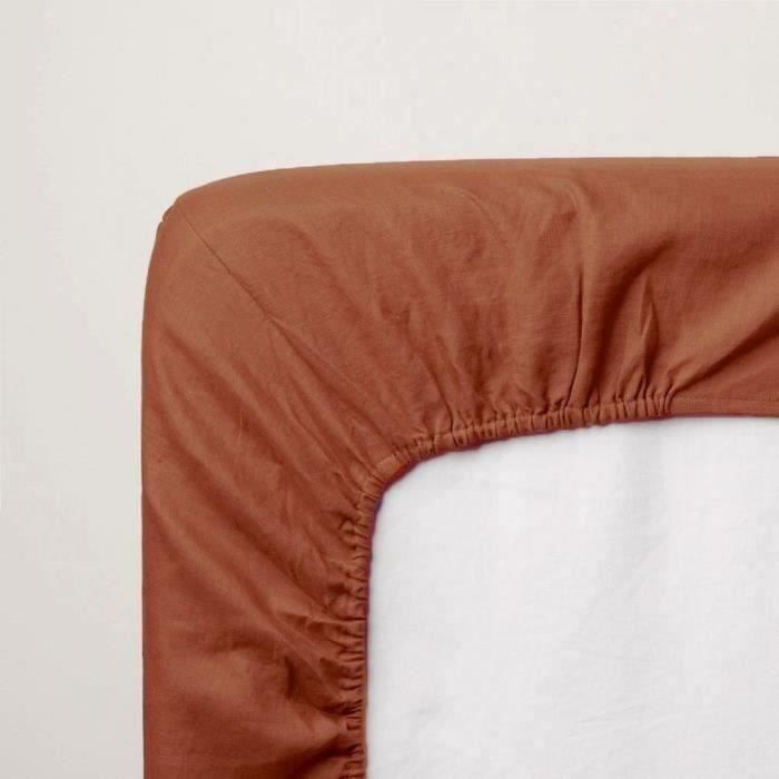 Drap housse - P'TIT DODO - 70 x 140 cm - Jersey - Tomette