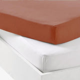 Lot 1 alese + 1 drap housse - P'TIT DODO - 60 x 120 cm - Blanc / Tomette