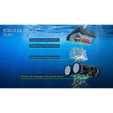 Robot de piscine - Bestway - Ruby - Autonome - nettoyage fond et parois - 8x4 m max