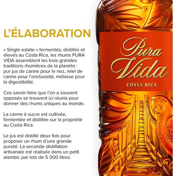 Pura Vida - Piña - Rhum - 37,5% Vol. - 70cl