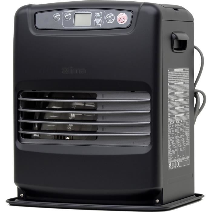 Poele a pétrole électronique - QLIMA - 2500 W - Réservoir de 5 L - Programmable - Noir