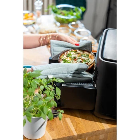 Plat air fryer - PYREX - 1450144 - Rond - En verre borosilicate - 26 cm