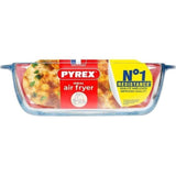 Plat air fryer - PYREX - 1450141 - Carré - En verre borosilicate - 20 x 17 cm