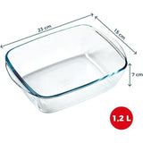 Plat air fryer - PYREX - 1450143 - Rectangulaire - En verre borosilicate - 23 x 15 cm