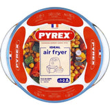Plat air fryer - PYREX - 1450140 - Rond - En verre borosilicate - 20 cm