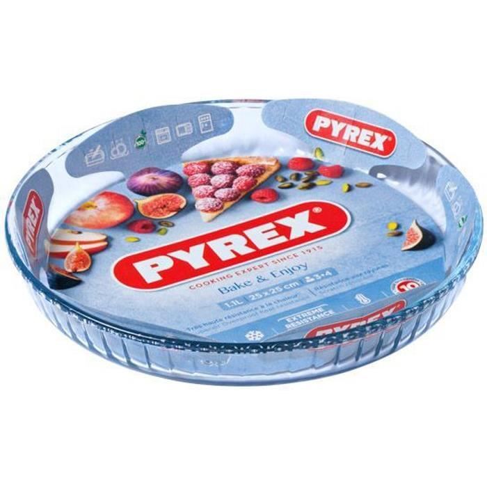 Moule a tarte - PYREX - 1450152 - En verre borosilicate - 28 cm