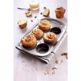 Moule a muffin - PYREX - 1452001 - Rond - En acier carbonne - Antiadhésif - 6 trous