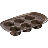 Moule a muffin - PYREX - 1452001 - Rond - En acier carbonne - Antiadhésif - 6 trous