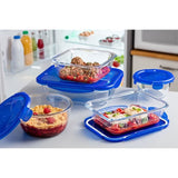 Lot de 7 Boîtes de conservation - PYREX - Cook & Go - Verre - Couvercle étanche