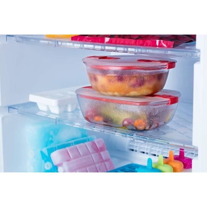 Boîte rectangulaire avec couvercle - PYREX - 1451025 - 28 x 20 cm - 2,5 L - Cook & Heat - Base en verre borosilicate