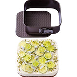 Moule a charniere - PYREX - 1452080 - Carré - En acier carbonne - Antiadhésif - 24 cm