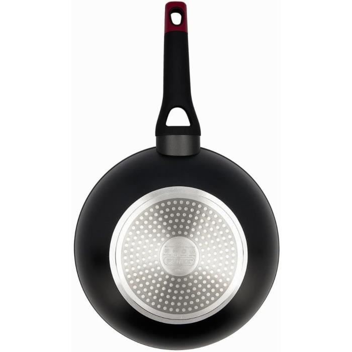 Wok - PYREX - 1455021 - En aluminium forgé - Antiadhésif - 28 cm - Sans PFAS