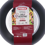 Wok - PYREX - 1455021 - En aluminium forgé - Antiadhésif - 28 cm - Sans PFAS