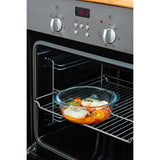 Lot de 3 lunch box - PYREX - Cook & Heat - Verre - Rond - Couvercle a valves vapeur spécial micro-onde - 1,1 L