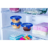 Lot de 5 mini bols - PYREX - Cook & Go - Verre - Rond - Couvercle étanche - 0,2 L