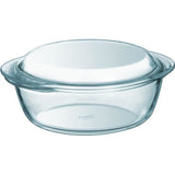 Lot de 2 cocottes - PYREX - Verre - Rond - 2,3 L